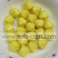 Wholesale Acrylic Solid Jewelry Bicone Beads/ Loose Plastic Beads For DIY Necklace/Bracelets/Earrings