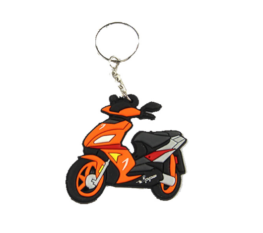 Custom High Quality 3D Car Shape Silicone Keyring