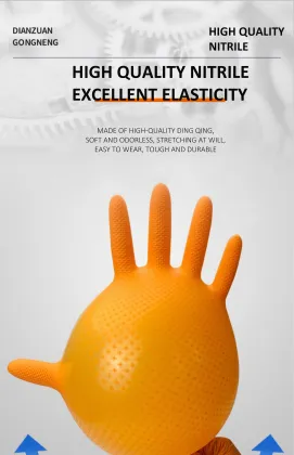 Diamond Nitrile Gloves Diamond Pattern Industry Gloves