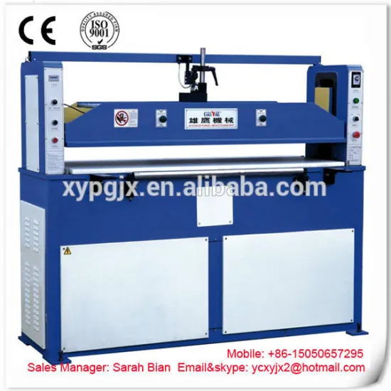 With CE Xiongying hydraulic plane die cutting machine/Nylon/plastic scrap cutting machine