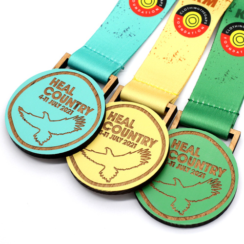 Custom Running Imp Wooden Running Medals