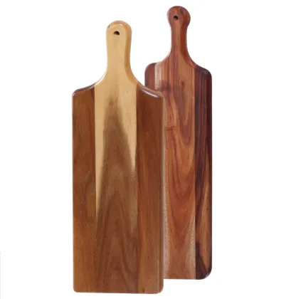 Long wooden chopping board