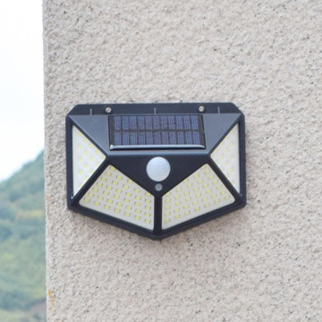 Best Waterproof Garden Lamp: Solar Powered, 4-Sided Lighting, Wall Mounted, 100 LED, Motion Sensor