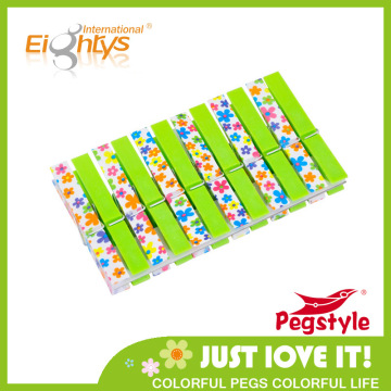 Printing colored plastic peg custom printed clothes peg