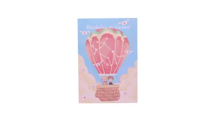 3D Birthday Hot Air Balloon Pop Up Card