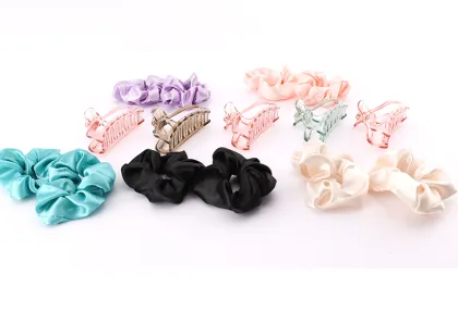 Black Small Crunchies Heatless Curling Rods for TikTok Silk Curls