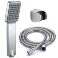 High pressure brushed nickle bathroom handheld shower set