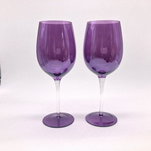 Wholesale Purple Color Red Wine Glass