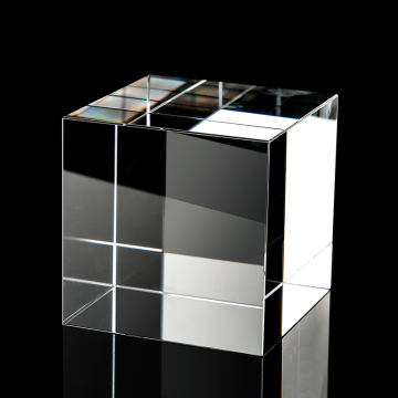 Crystal Cube Optical Prism Glass Accessory for Photography and Desktop Decoration