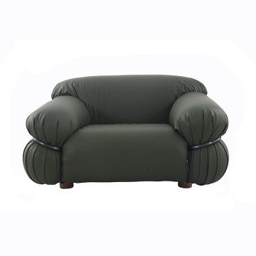 Modern Tacchini Sesann Leather Armchair