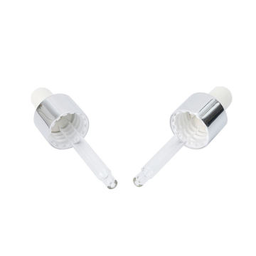 rubber teat aluminum dropper with glass tube