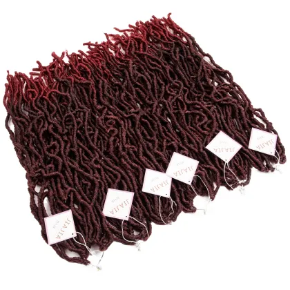 JIAJIA Ombre Faux locs Hair Pre Looped Crochet Hair