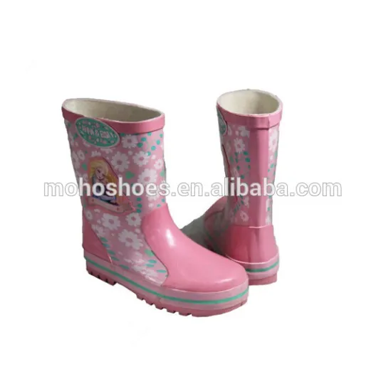 Little Girls Fashionable Rain Boots,pink kid rain boots, Childrens Water Boots
