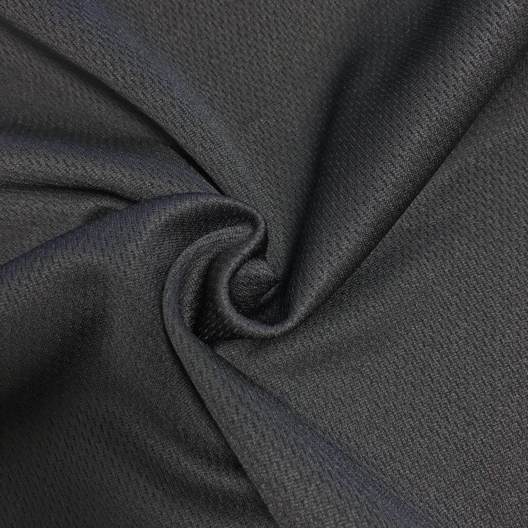 plain dyed Polyester bird eye mesh knitting Fabric