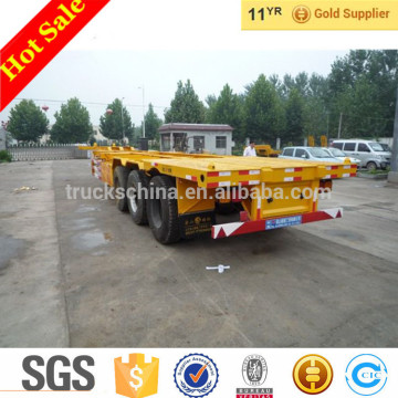 CIMC 3 Axles 20ft 40ft Skeleton Trailer Truck Container Semi Trailer Price