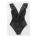 Women's Ruffled Lace Up Beach Swimwear