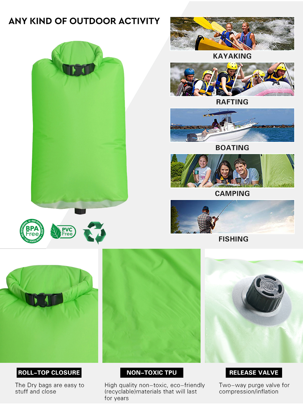 Dry Bag for Kayaking Boating