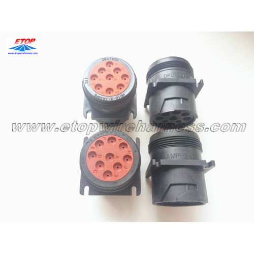 J1939P Conector tipo quadrado preto