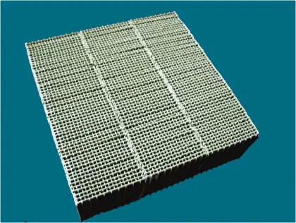 Multi-layer Ceramic Media Honeycomb Plates for RTO