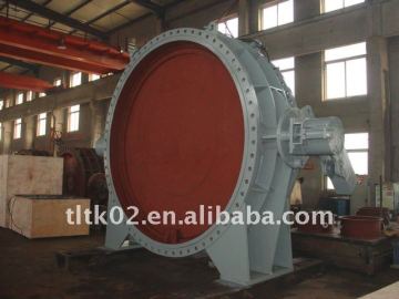 large butterfly valve with ductile iron material