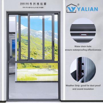 High Quality European Style Aluminum Alloy Sliding Window