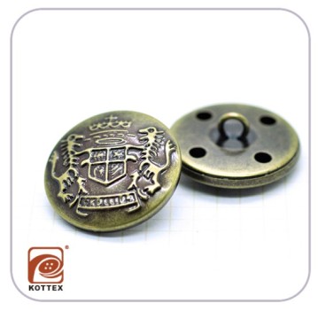 Fashion Plating High Metal Button