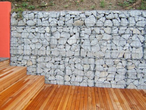 hot dipped galvanized decorative welded gabion wall