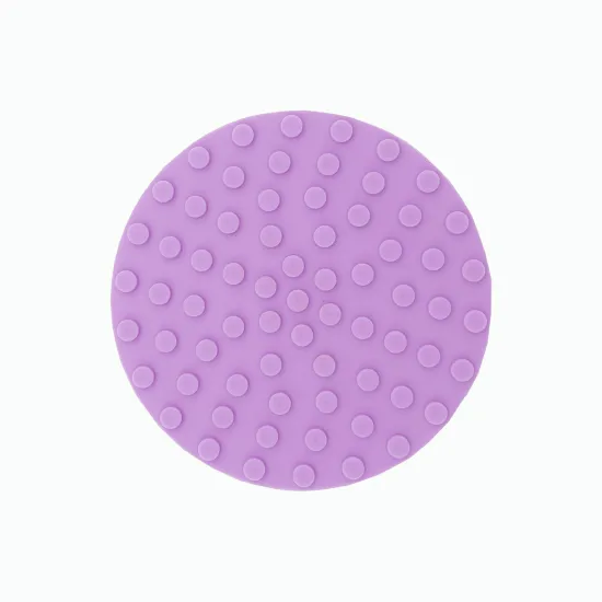 Round White Concave Silicone Coaster - Non-Slip Waterproof Thermal Insulation