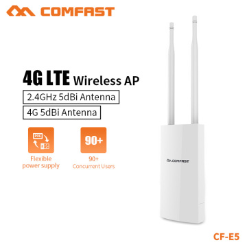 COMAFST High Power Outdoor 2.4G&4G Card Wireless Router WIFI Signal Support DC&POE Power Supply Unlimited AP Network Adapter E5