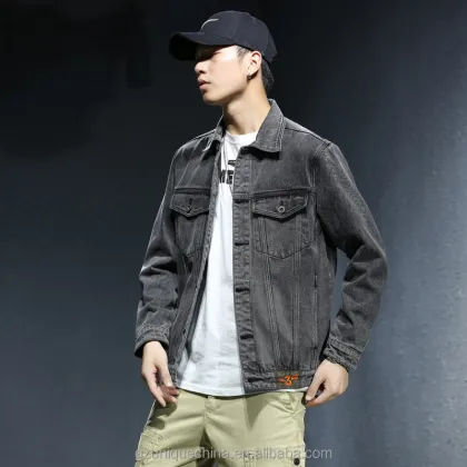 2024 Loose Plus Size Denim Jacket with Joker Casual Style for Men