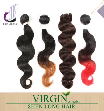 100% Virgin Omber Brazilian Human Hair Weave Body Wave Human Hair Extension, Colored Brazilian Hair