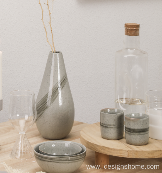Ceramic Sand Farmhouse Vase