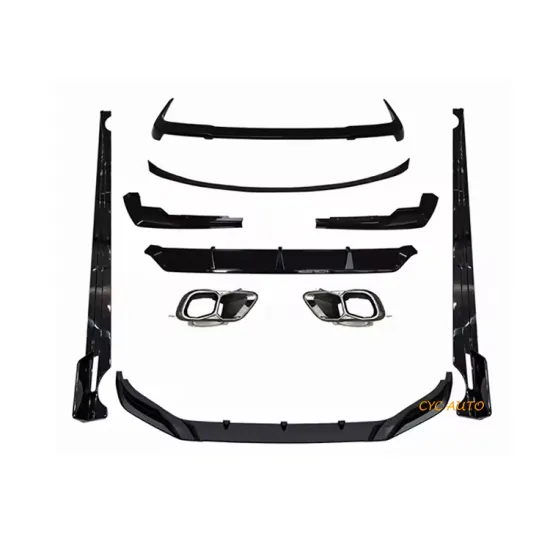 Aero Kits for BMW G07 LCI: Rear Diffuser, Side Skirts, Front Lip Spoiler with Exhaust Tips