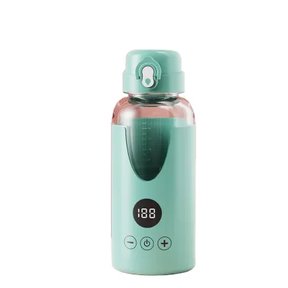 USB Charged Wireless Portable Thermos Baby Milk Bottle Warmer