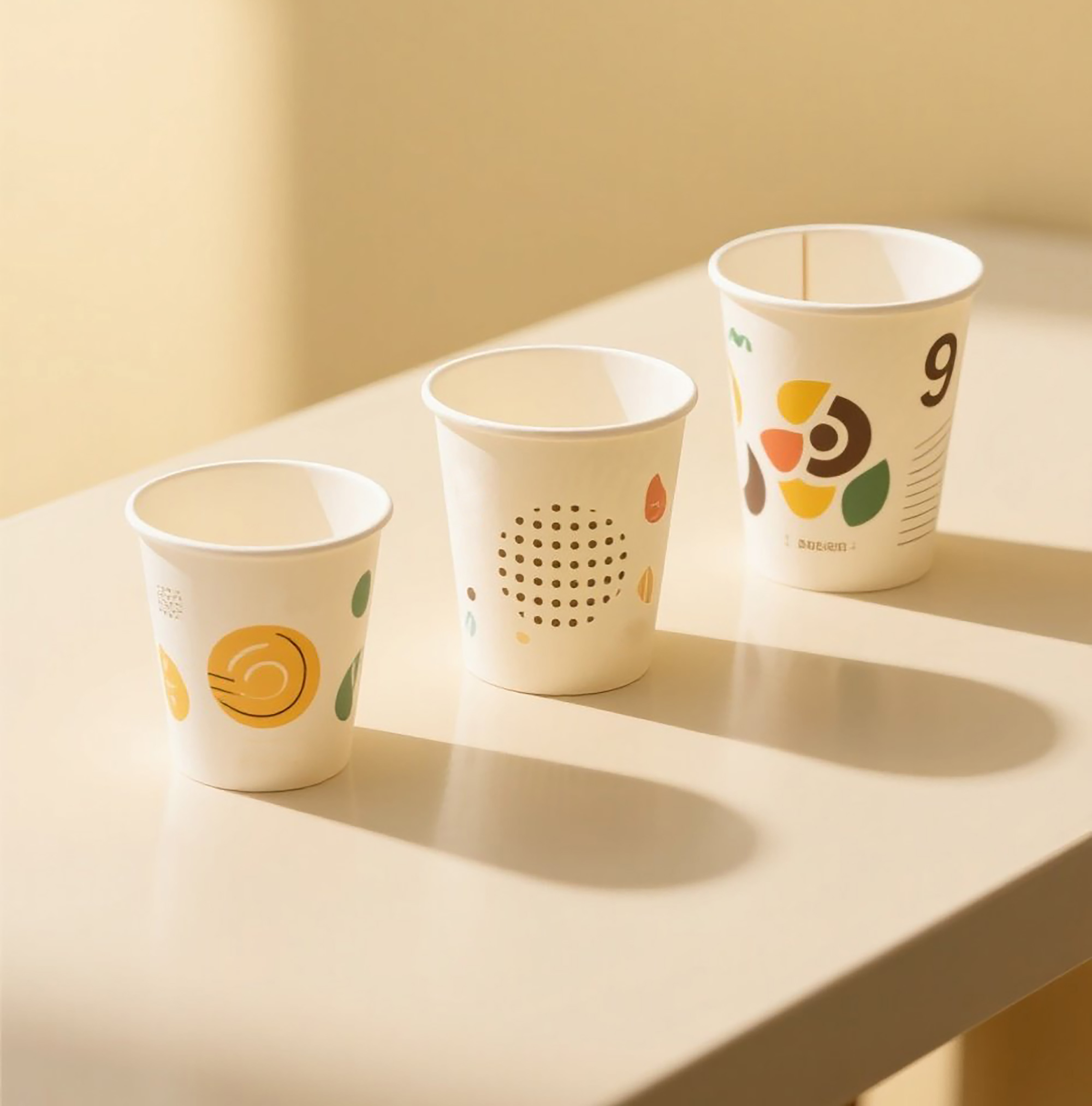 Paper cup for hot drinks