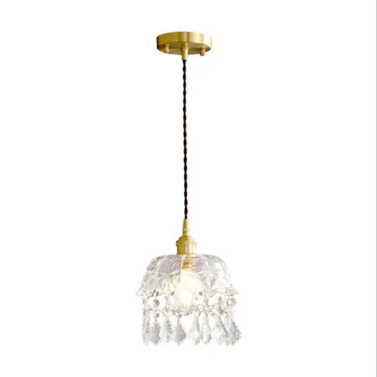 INSHINE Crystal Retro Drop Metal Pendant Light