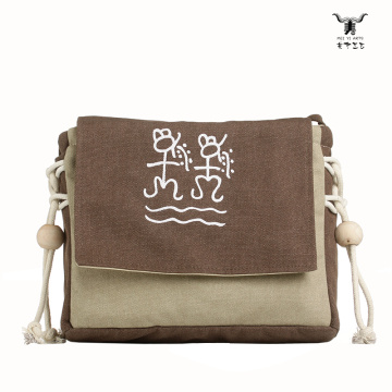 Mei Yi Arts Primitive Symbol 帆布斜背包