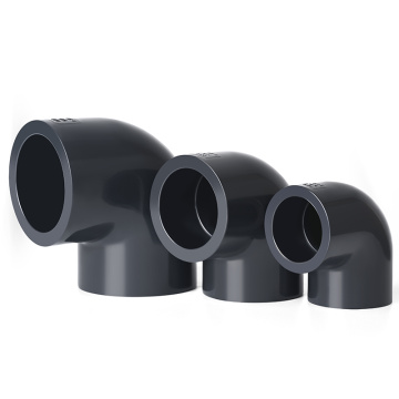 جودة عالية UPVC 90 درجة الكوع DIN PN16