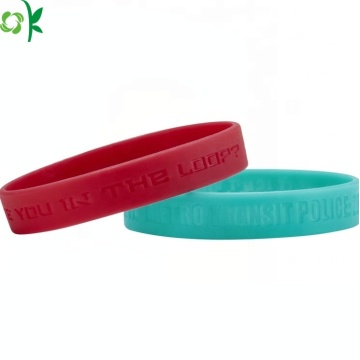 Customized Logo Silicone Rubber Wristband For Wedding