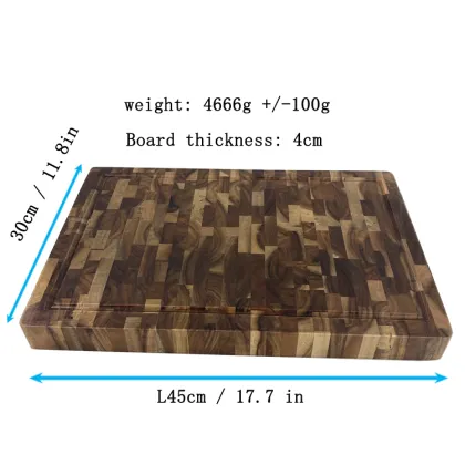Walnut Olive Acacia Wood Super Thick End Grain Cutting Board