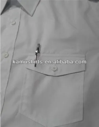 Man air line Pilot Uniform Shirt White Pilot Shirt Short Sleeve Pilot Shirts