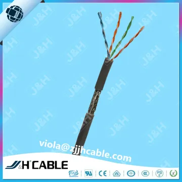 UFTP 4 pairs cat5e lan cable ethernet cable braiding foil double shielding