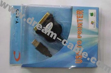 Black 36 Pin Printer Cable to USB