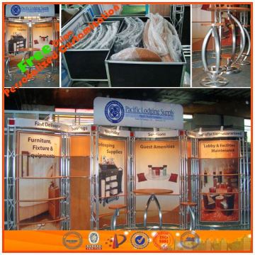 large custom modular truss exhibition display booth stand for rent or leasing