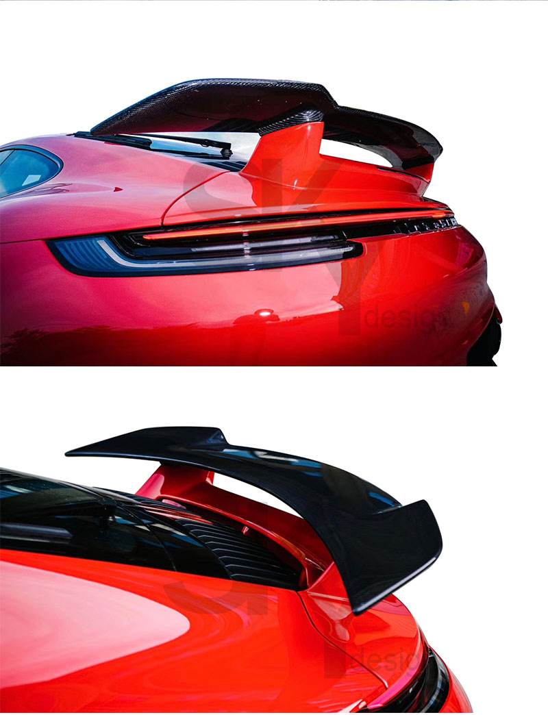 Carbon Fiber Rear Wing For Porsche 911 992 Aerokit Cup Ducktail Spoiler ...