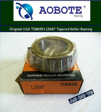 Open Z3 Timken Taper Roller Bearings 13687 With Gcr15 Low Noise For Bicycle