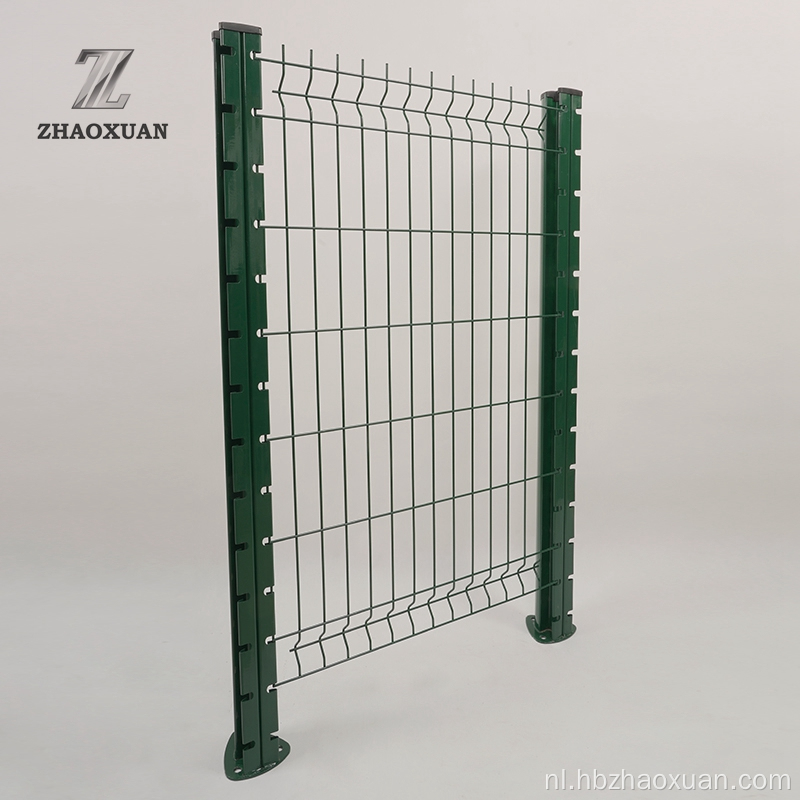 Buiten PVC gecoate 3D -draadmesh hek gelast