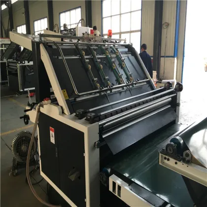 TMB-lift-down semi automatic vacuum flute laminator machine