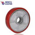 Roue de camion de chariot élévateur TPU de 180 mm 200 mm rouge