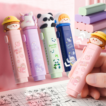 Kartun Lucu Kawaii Push-Tarik Penyebaran Tertarik: Tata Sandus Sekolah Kreatif Untuk Anak-anak